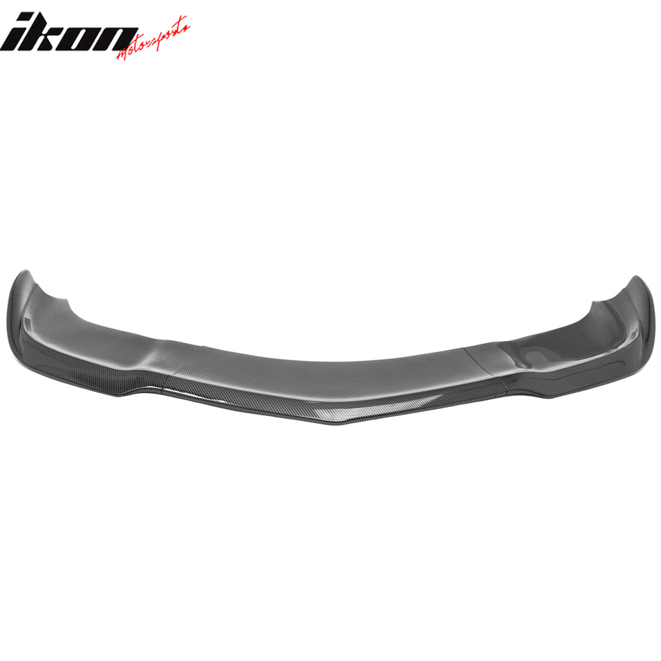 2012-2014 Dodge Charger SRT8 IKON Style Carbon Fiber Print Front Bumper Lip PP 3PCS