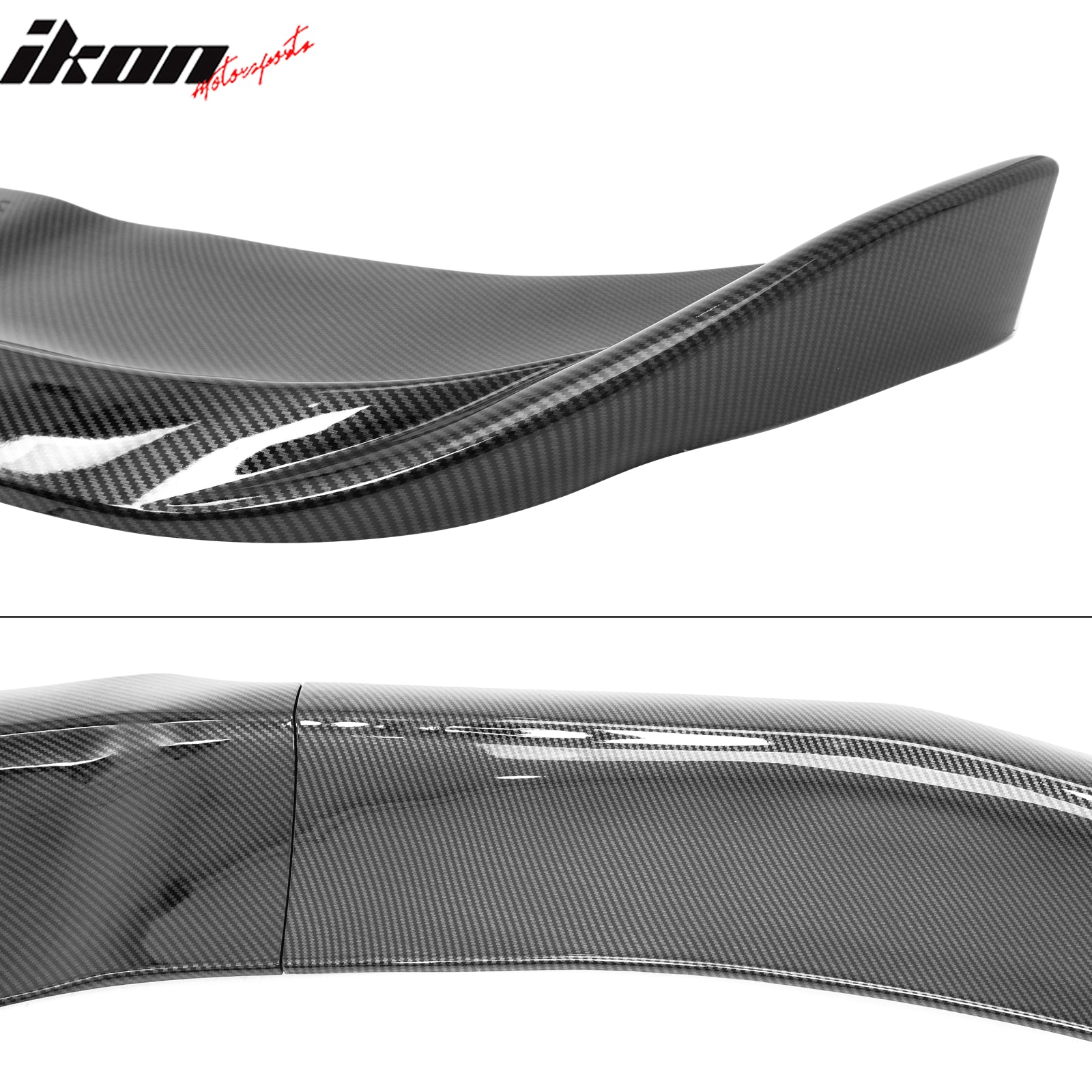 Fits 12-14 Charger SRT8 IKON PP Front Bumper Lip Chin Spoiler Carbon Fiber Print