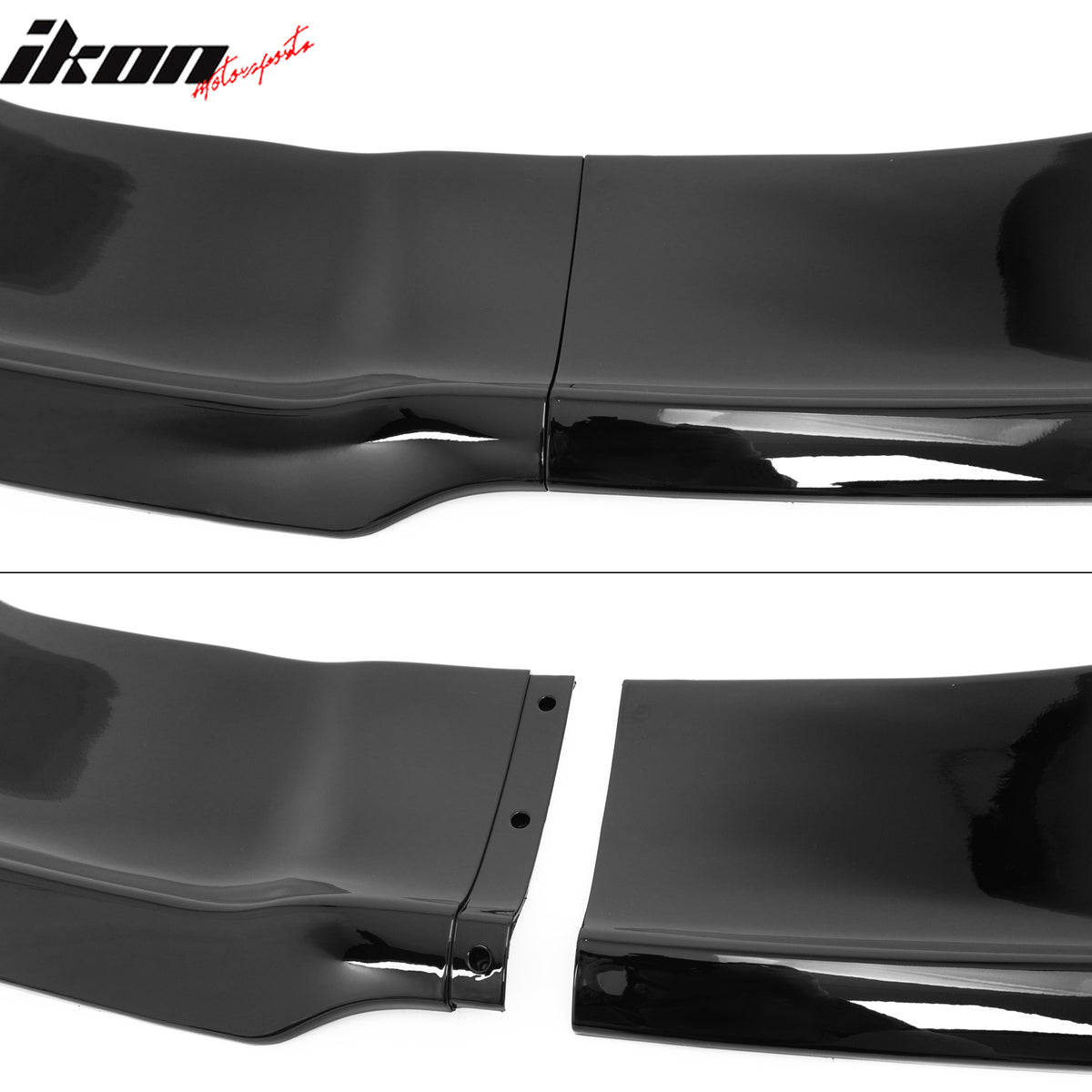 Fits 12-14 Dodge Charger SRT8 IKON PP Front Bumper Lip Chin Spoiler Gloss Black