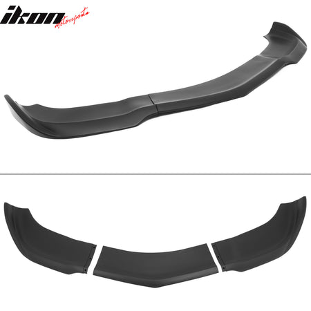 Fits 12-14 Dodge Charger SRT8 IKON PP Front Bumper Lip Chin Spoiler Matte Black
