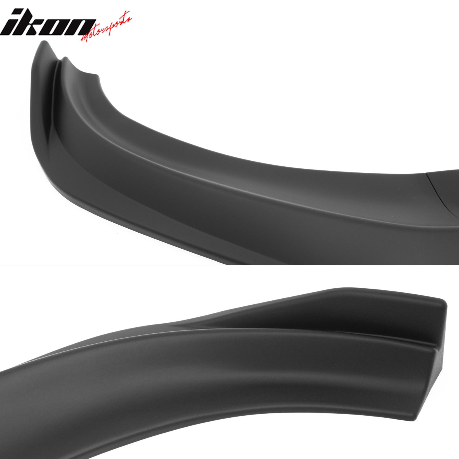 Fits 15-23 Dodge Charger IKON V2 Front Bumper Lip Spoiler Matte Black PP 3PCS
