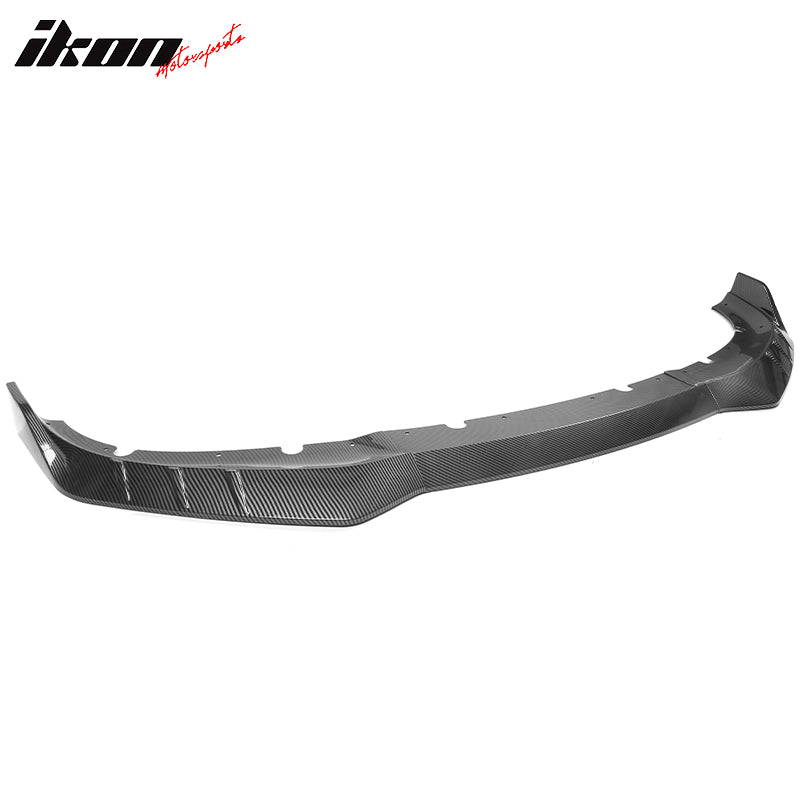 IKON MOTORSPORTS, Front Bumper Lip Compatible With 2015-2023 Dodge Charger, IKON V3 Style ABS Air Dam Spoiler Splitter 3PCS