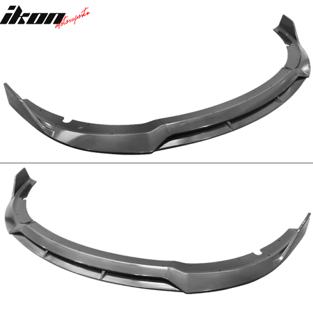 Fits 15-23 Dodge Charger SRT Front Bumper Lip Spoiler 4PC V2 Style Matte Black