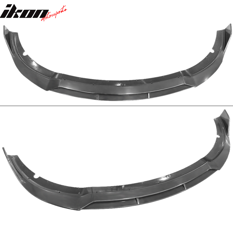 Fits 15-23 Dodge Charger SRT Front Bumper Lip Spoiler 4PC V2 Style Matte Black