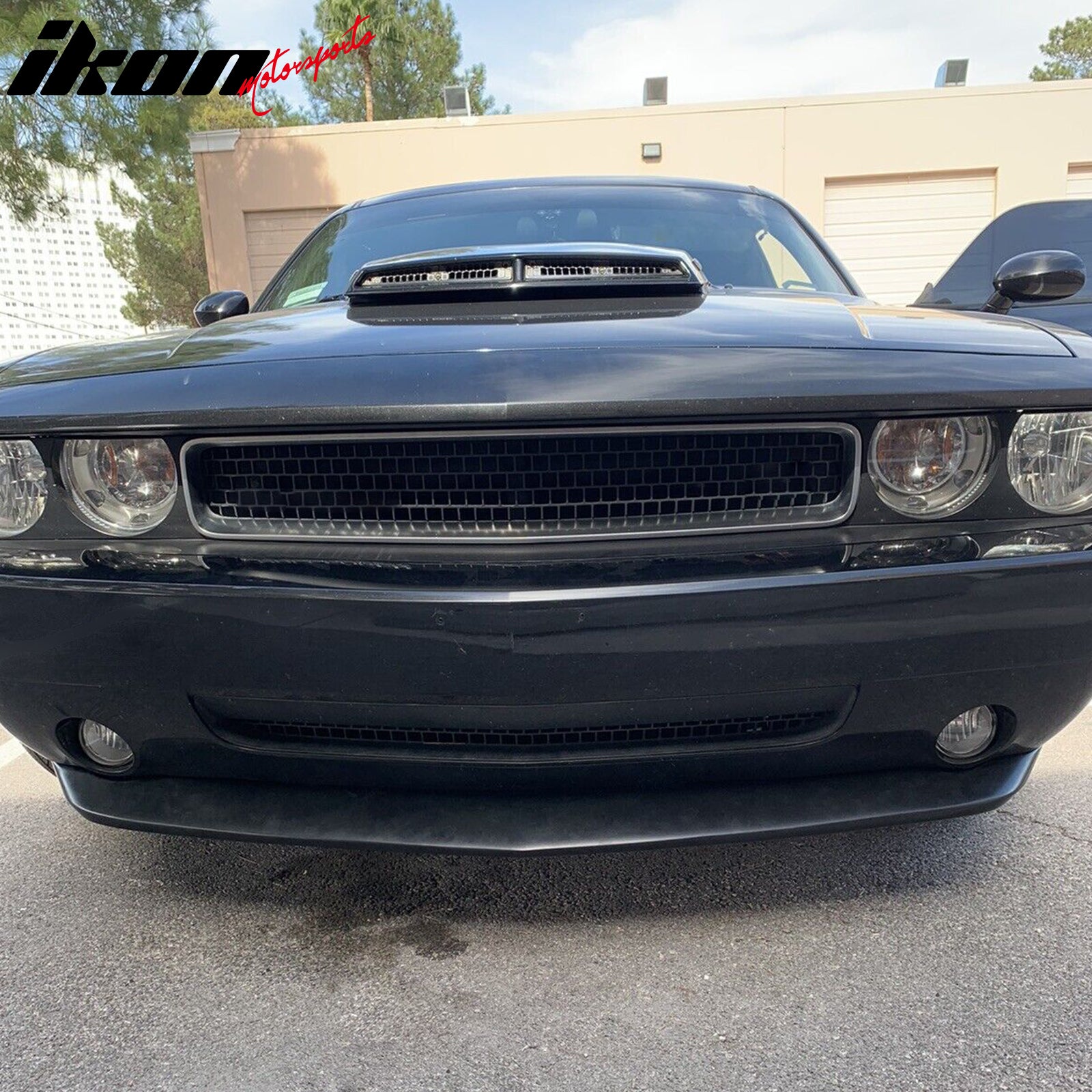 Fits 08-10 Dodge Challenger MDP Style Front Bumper Lip - (PU)