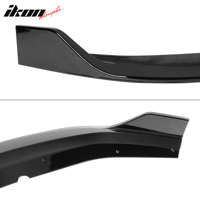 Fits 20-23 Dodge Charger Widebody, IKON V1 Style Front Bumper Lip 3pcs ABS