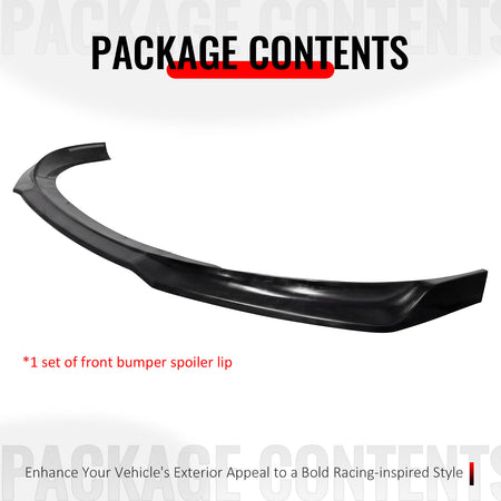 Fits 13-16 Dodge Dart IKCS Style PU Front Bumper Lip Chin Spoiler Unpainted 3PCS