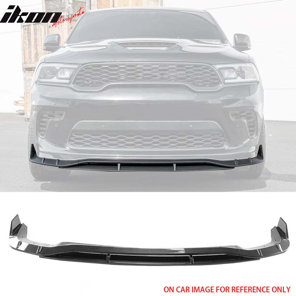 2021-24 Dodge Durango Hellcat Front Bumper Lip Carbon Fiber Print 4PC