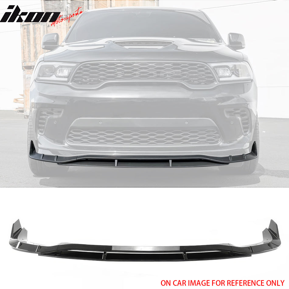 2021-2024 Dodge Durango SRT Hellcat Front Bumper Lip Gloss Black 4PC