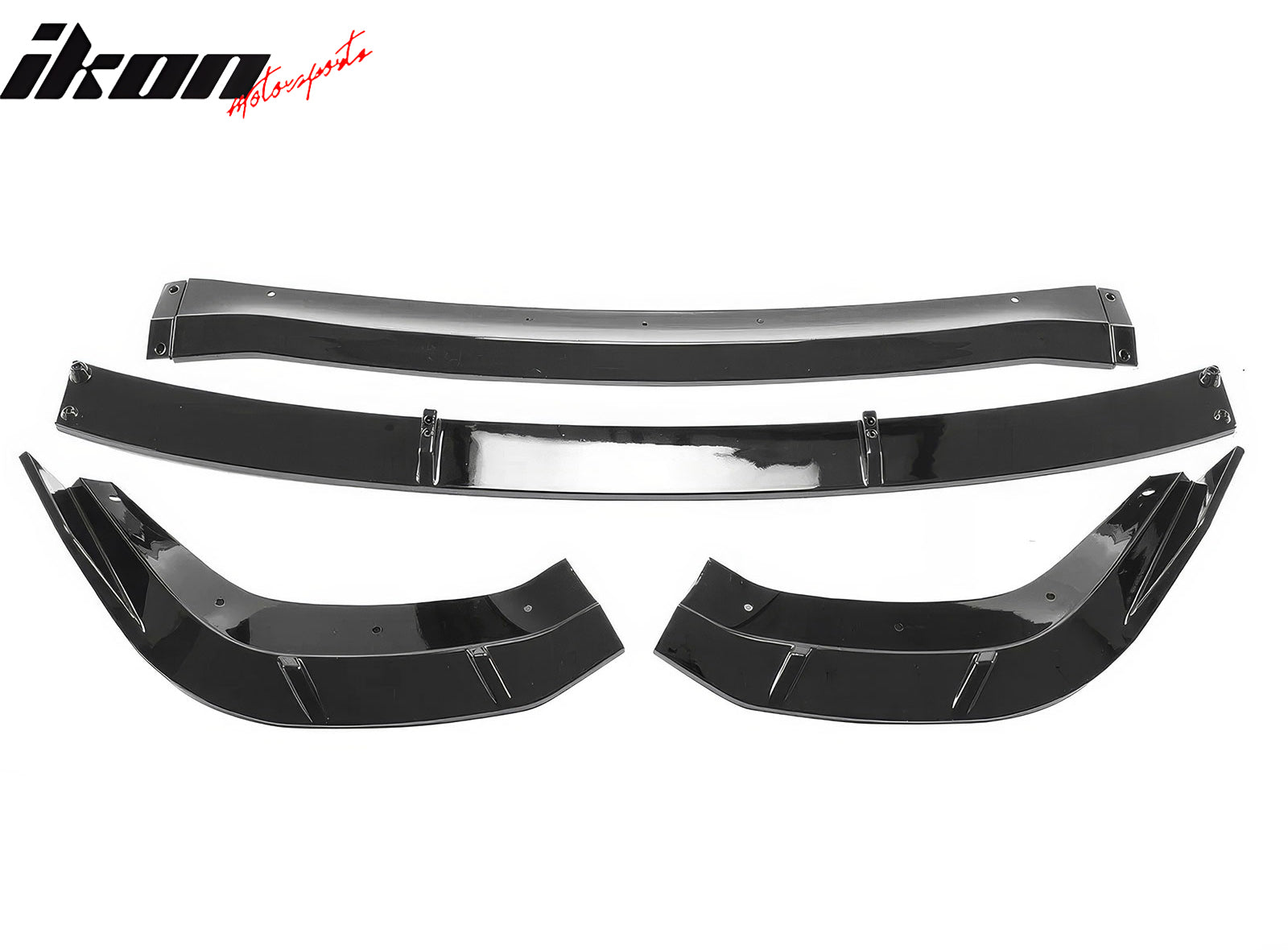 For 21-24 Dodge Durango Hellcat Front Bumper Lip Gloss Black Spoiler 4PC Valance