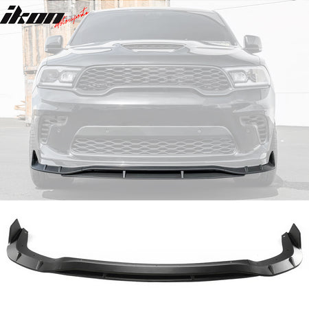 Fits 21-24 Dodge Durango Front Bumper Lip Matte Black 5PC Spoiler Chin Splitter