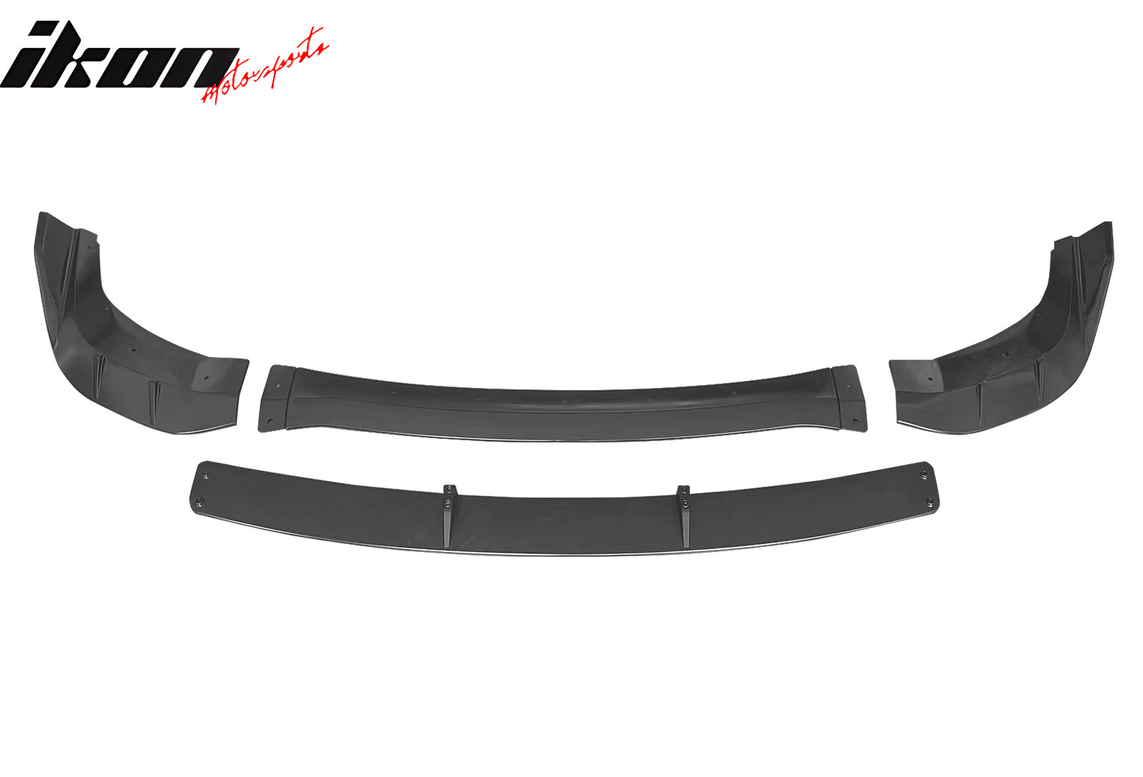 For 21-24 Dodge Durango Hellcat Front Bumper Lip Matte Black Spoiler 4PC Valance