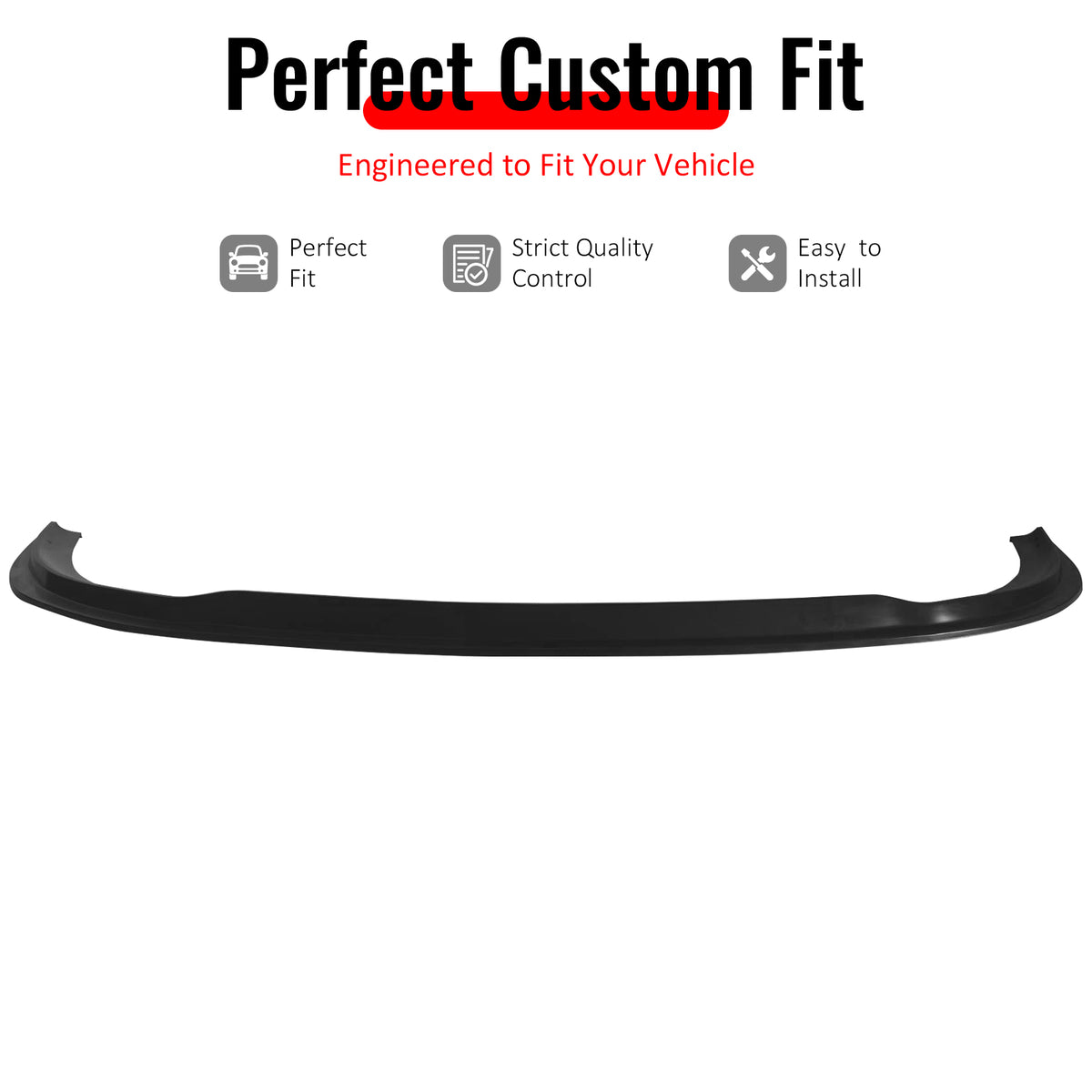Fits 15-22 Dodge Charger SRT & Scat Pack MDA Style Front Bumper Lip PU Unpainted