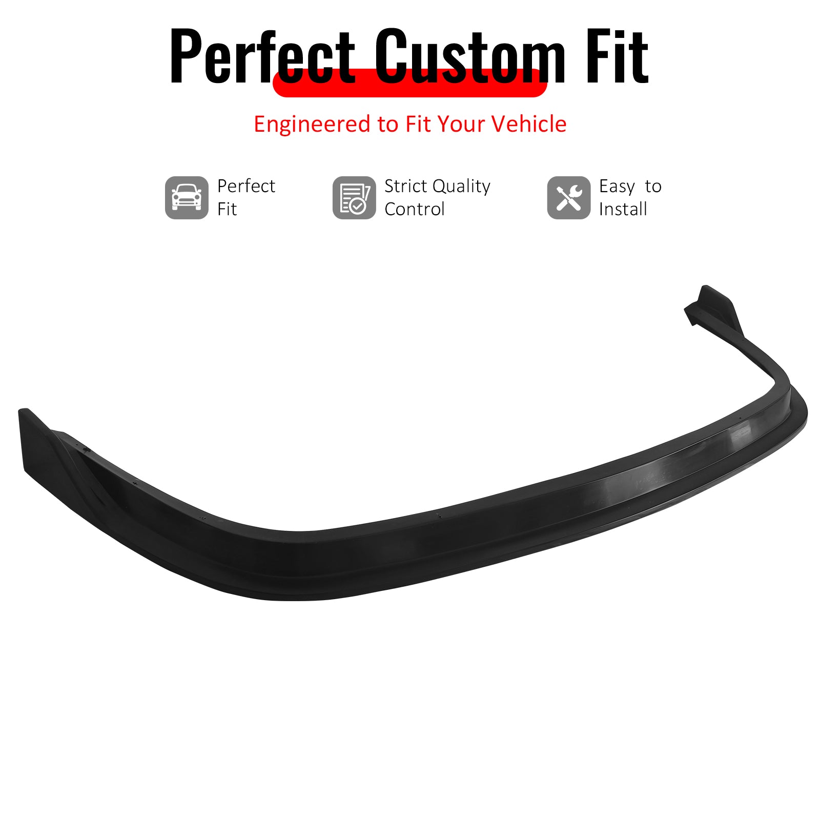Fits 03-04 Ford Mustang SVT Cobra MDA V2 Style Front Bumper Lip PU Unpainted
