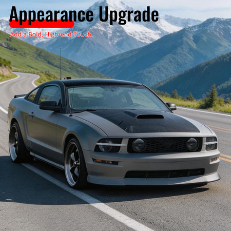 Fits 05-09 Ford Mustang V8 GT CV2 Style Front Bumper Lip Spoiler PU Unpainted