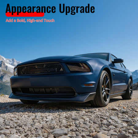 Fits 10-12 Ford Mustang V8 B2 Style Front Bumper Lip Spoiler Chin PU Unpainted