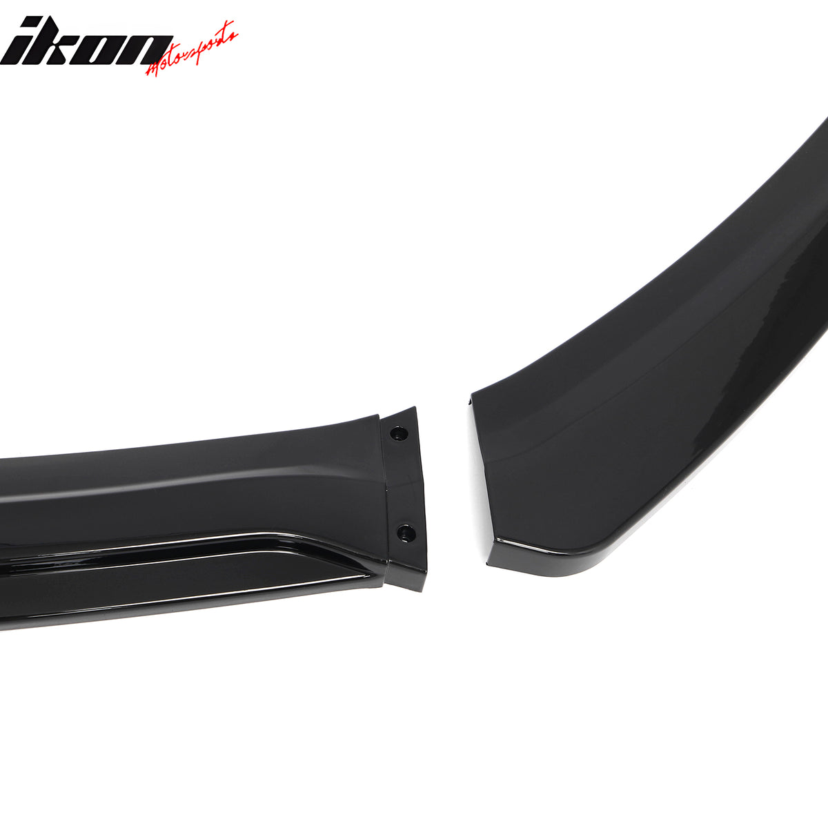 Fits 15-18 Ford Focus IKON Style Front Bumper Lip Spoiler Gloss Black PP 3PCS