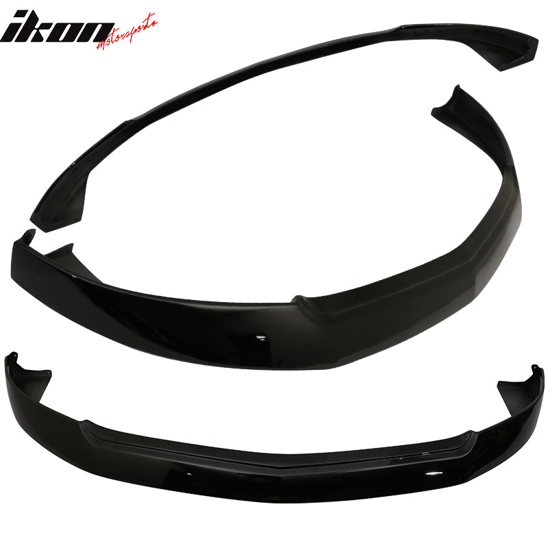 Fits 05-09 Ford Mustang GT V8 IKC Style Front Bumper Lip PU Painted #UA Ebony