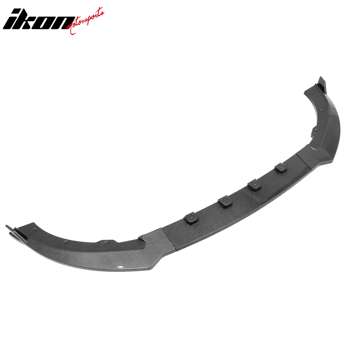 Fits 13-14 Ford Mustang V6 GT IKON Style Front Bumper Lip Carbon Fiber Print ABS