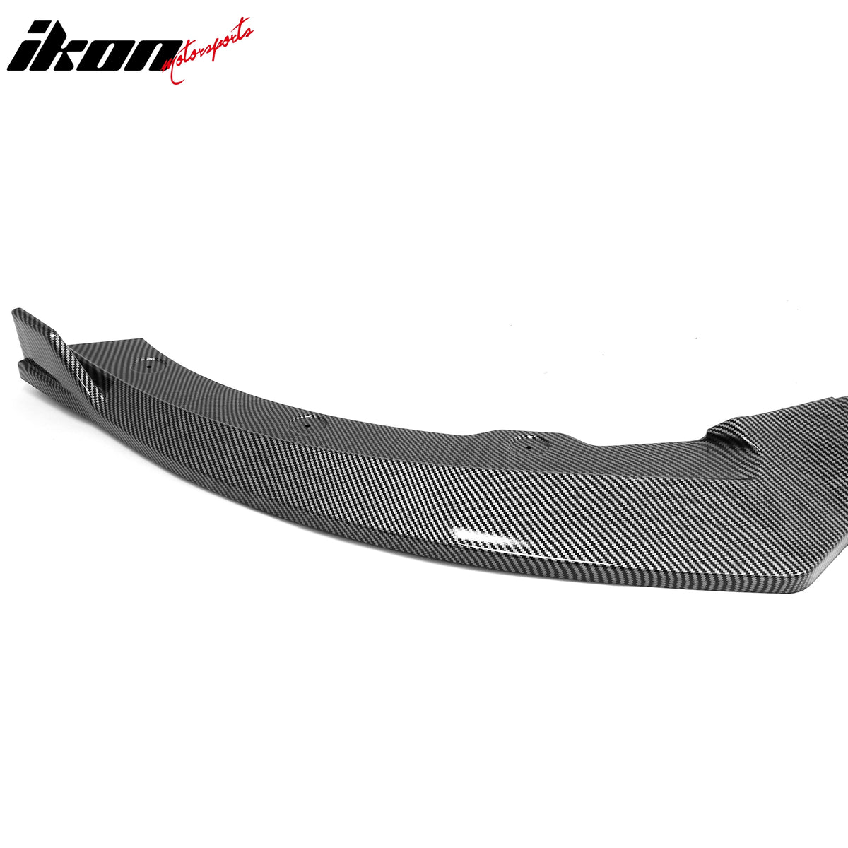 Fits 13-14 Ford Mustang V6 GT IKON Style Front Bumper Lip Carbon Fiber Print ABS