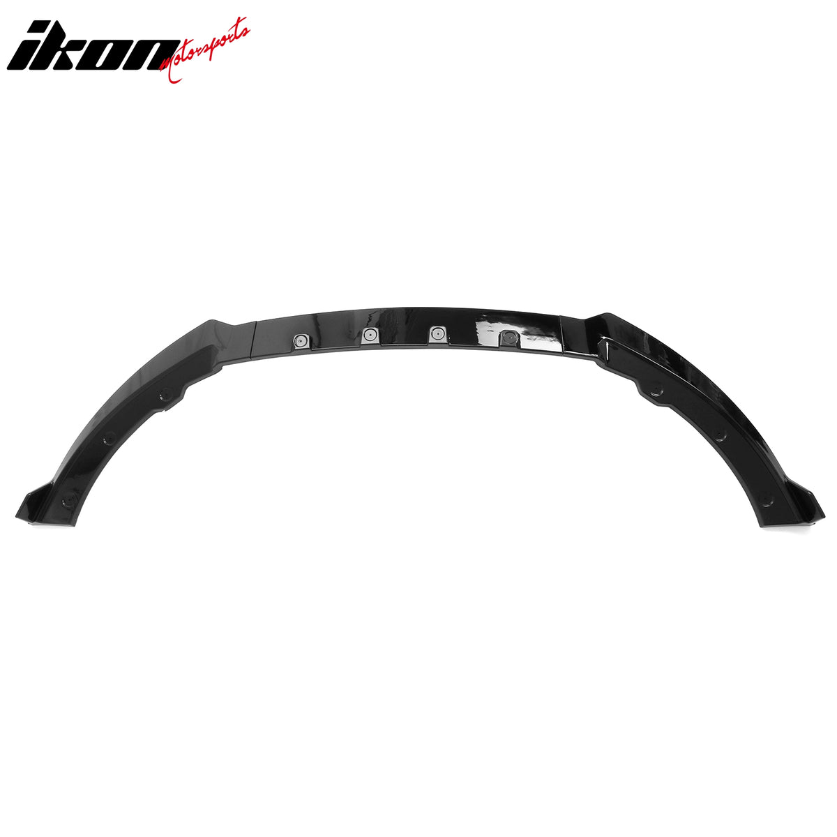 Fits 13-14 Ford Mustang V6 GT IKON Style Front Bumper Lip Gloss Black ABS 3PCS