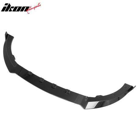 Fits 13-14 Ford Mustang V6 GT IKON Style Front Bumper Lip Gloss Black ABS 3PCS