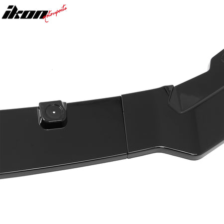 Fits 13-14 Ford Mustang V6 GT IKON Style Front Bumper Lip Gloss Black ABS 3PCS