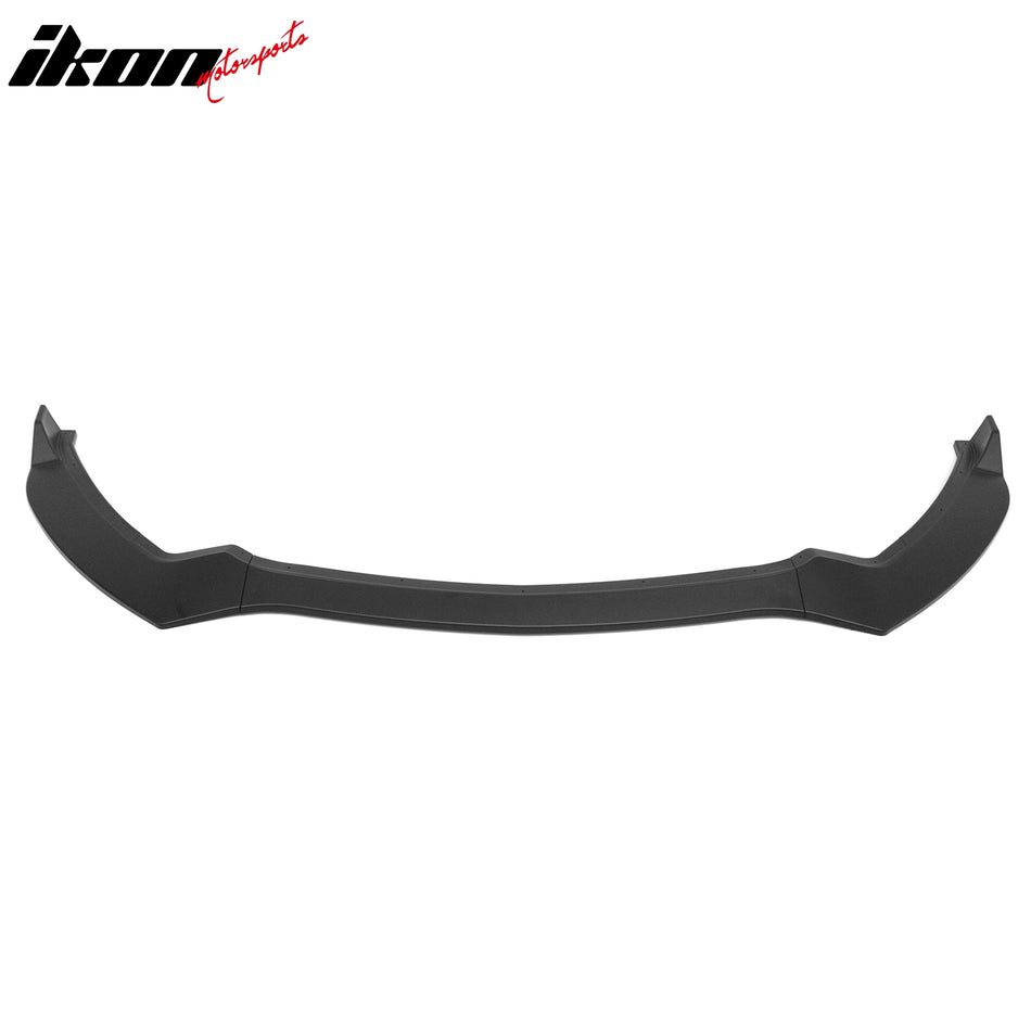 2015-2017 Ford Mustang V6 & Ecoboost & GT 3PCS Front Lower Bumper Lip Air Dam Chin Spoiler Splitter Unpainted Black PP Polypropylene