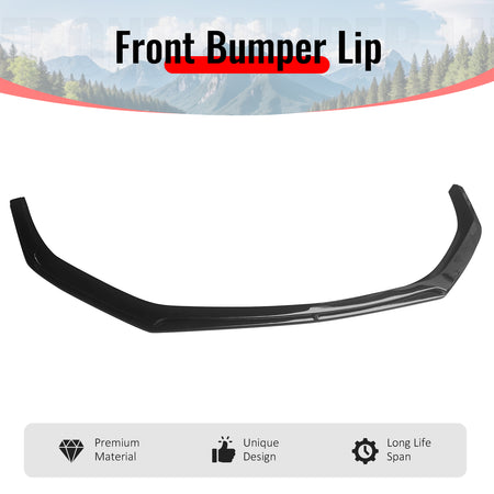 Fits 24-26 Mustang Dark Horse IKON Style Gloss Black Front Bumper Lip Splitter