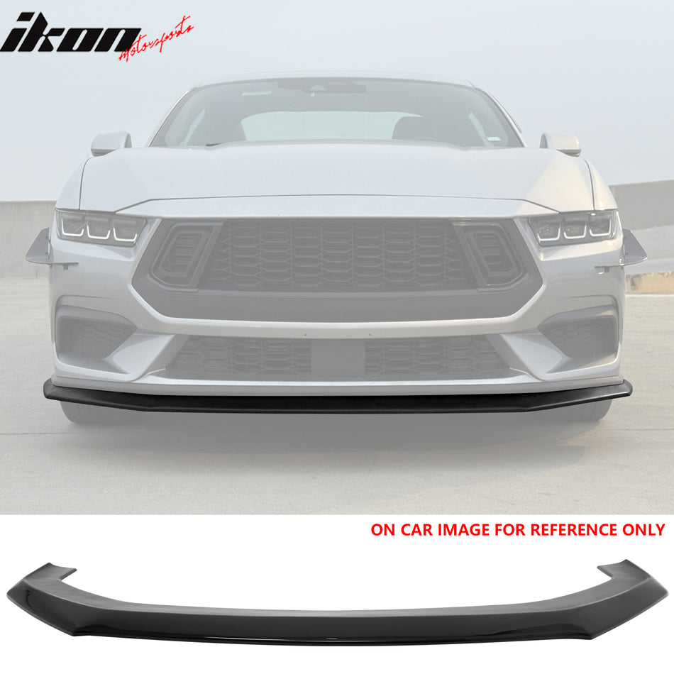 2024-2026 Mustang Ecoboost& GT Gloss Black Front Lip Dark Horse Style