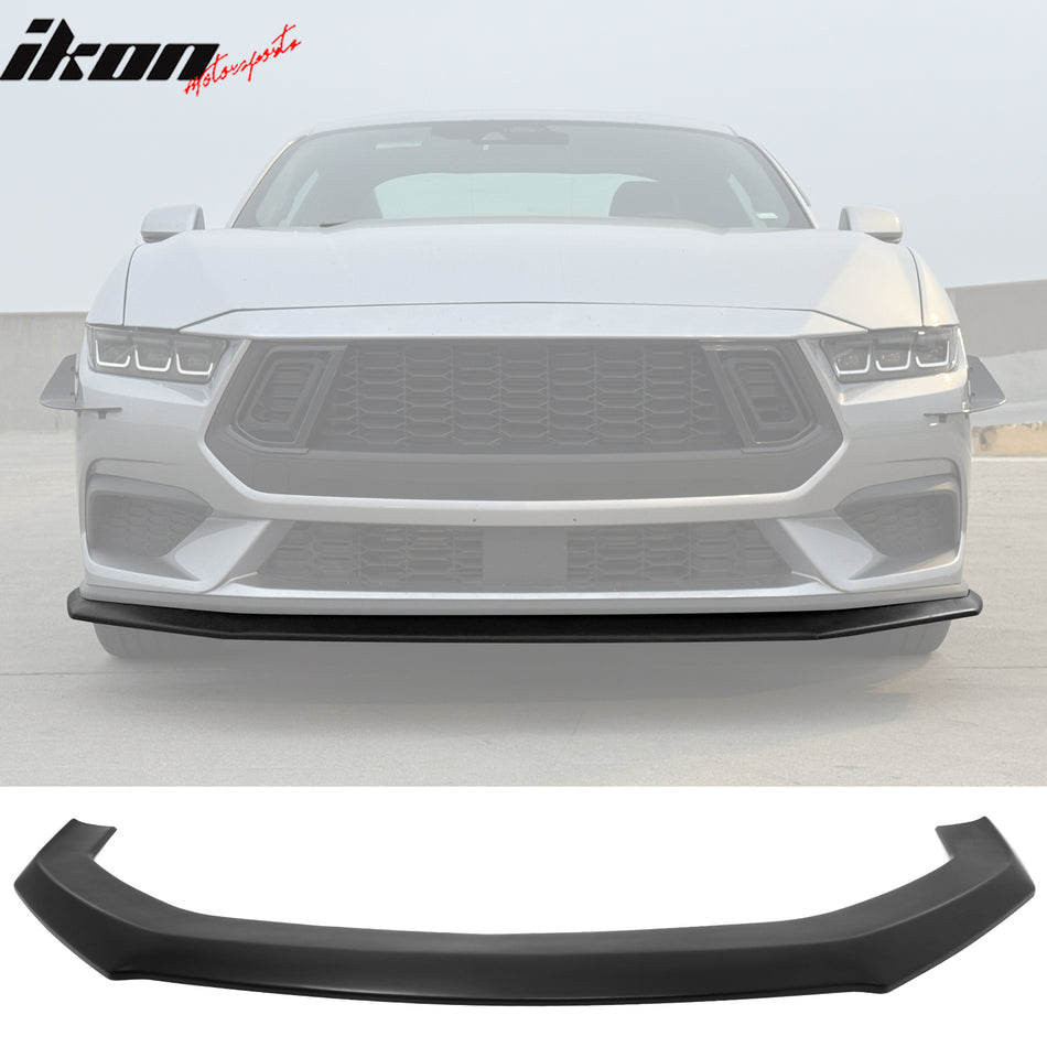 2024-2026 Mustang Ecoboost& GT Matte Black Front Lip Dark Horse Style