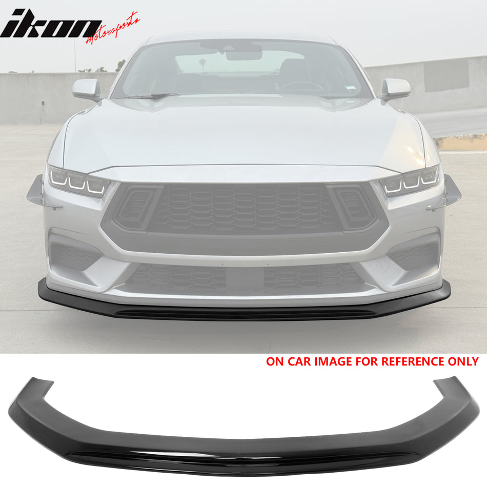 2024-2026 Ford Mustang Ecoboost& GT IKON Style Front Lip Gloss Black