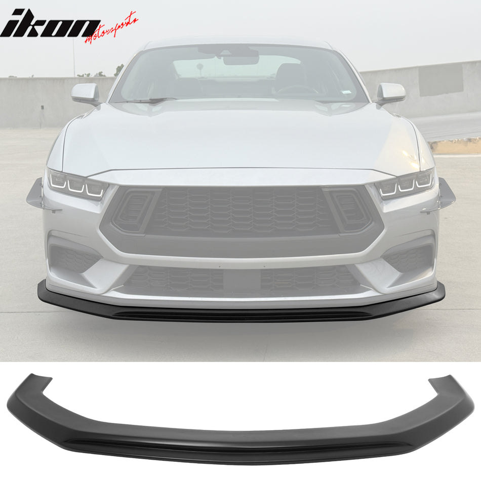 2024-2026 Ford Mustang Ecoboost& GT IKON Style Front Lip Matte Black