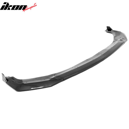 Fits 24-26 Ford Mustang GT Style Front Bumper Lip Carbon Fiber Print ABS 3PC Set