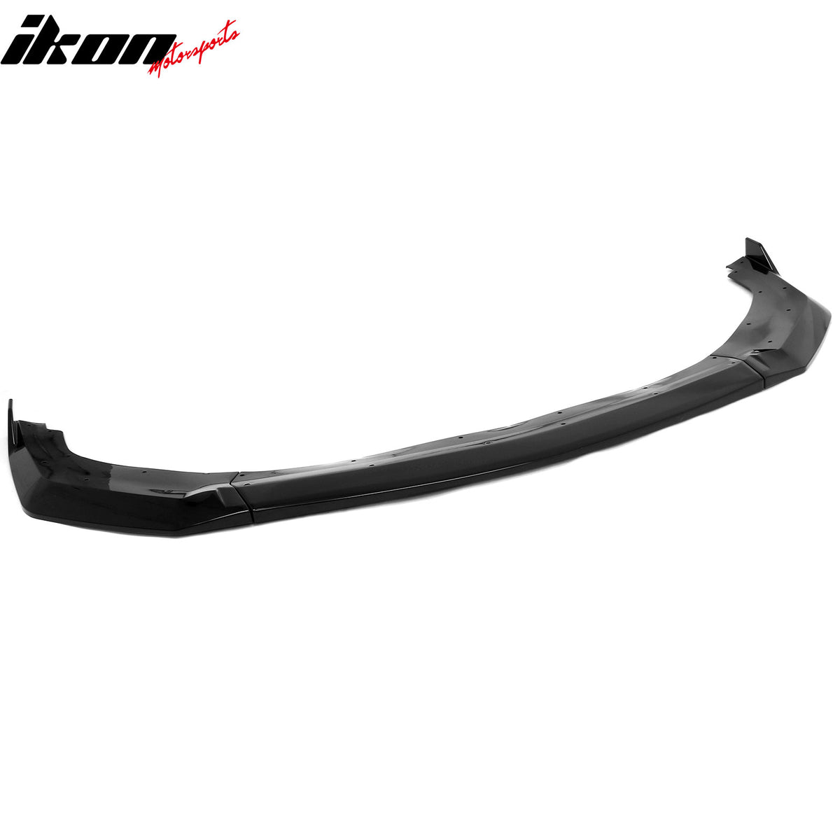 Fits 24-26 Ford Mustang GT Style Front Bumper Lip Spoiler Gloss Black ABS 3PCS