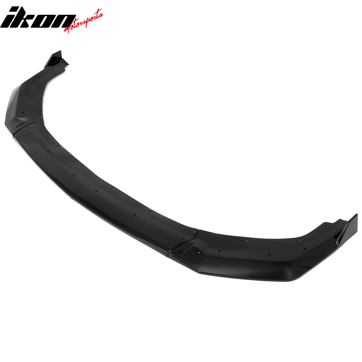 Fits 24-26 Ford Mustang GT Style Front Bumper Lip Spoiler Gloss Black ABS 3PCS