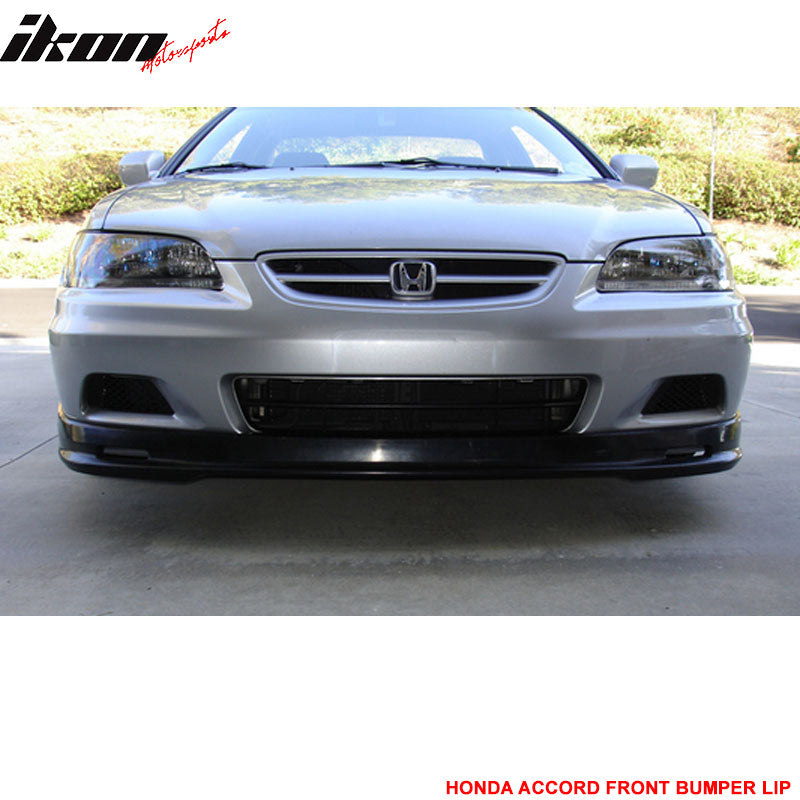 Fits 01-02 Honda Accord Coupe Mugen Style Front Bumper Lip Spoiler Unpainted PP