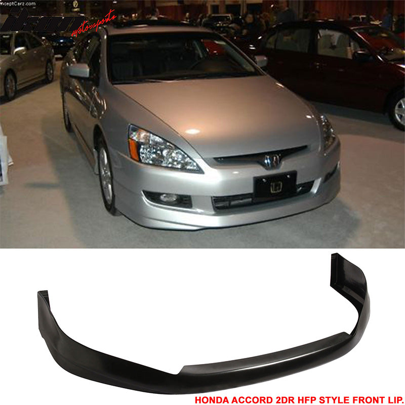 2003-2005 Honda Accord Coupe HFP Style Unpainted Front Bumper Lip PU
