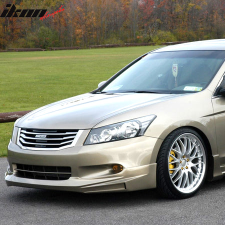 Fits 08-10 Honda Accord Mugen Type Front Bumper Lip Spoiler PU