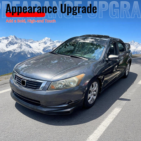 Fits 08-10 Honda Accord Sedan Mugen Style Front Bumper Lip PU Unpainted 3PCS