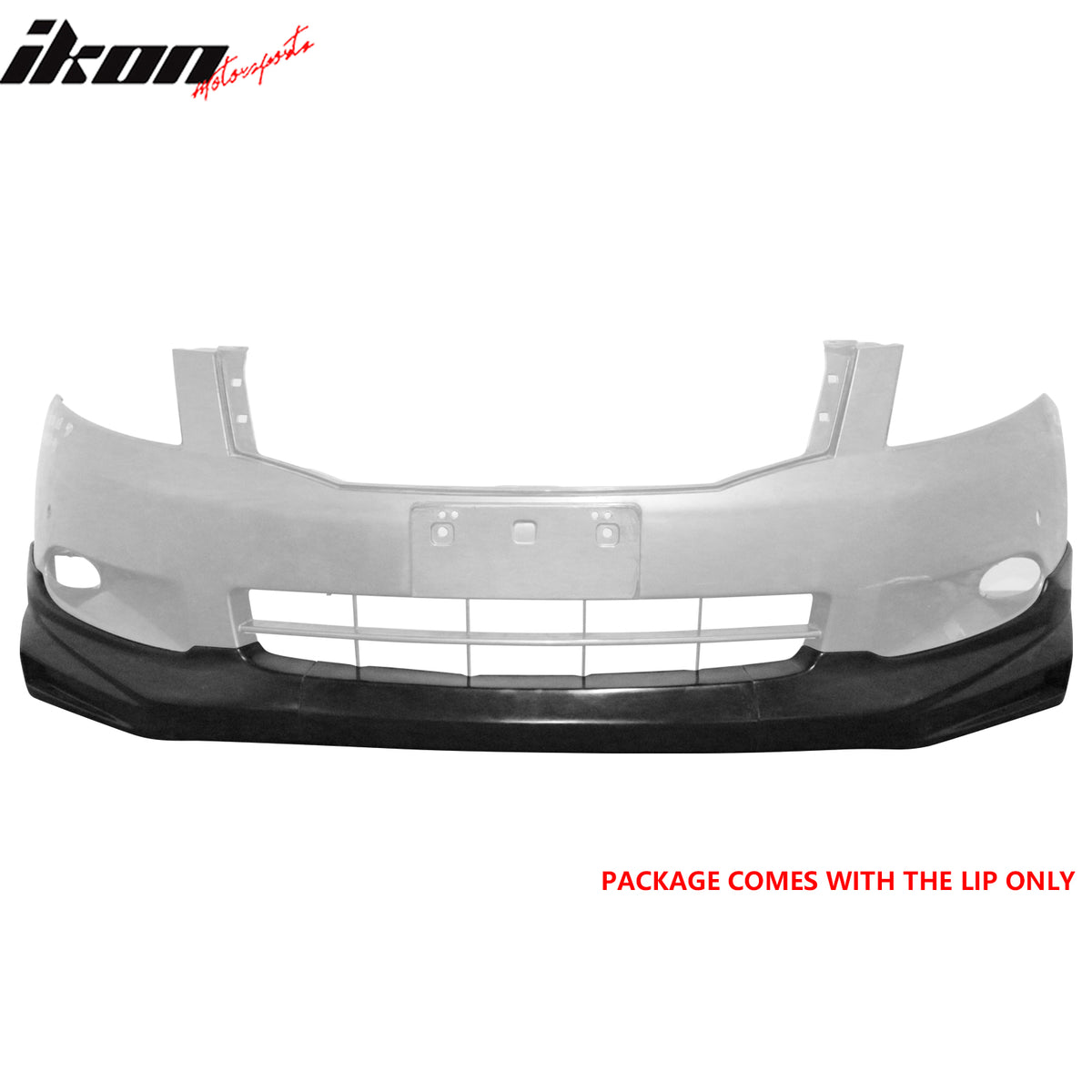 Fits 08-10 Honda Accord Sedan Mugen Style Front Bumper Lip PU Unpainted 3PCS