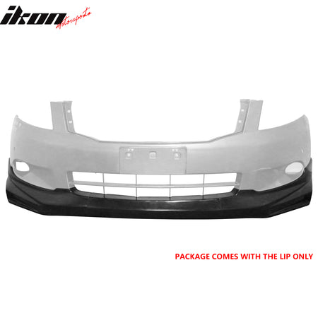 Fits 08-10 Honda Accord Sedan Mugen Style Front Bumper Lip PU Unpainted 3PCS