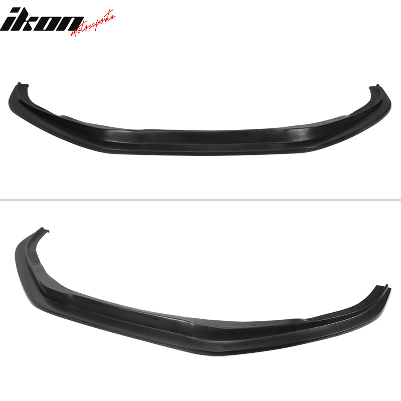 Compatible With 08-10 Honda Accord 4 Door V6 Only MDA Style Front Bumper Lip Black PU By IKON MOTORSPORTS