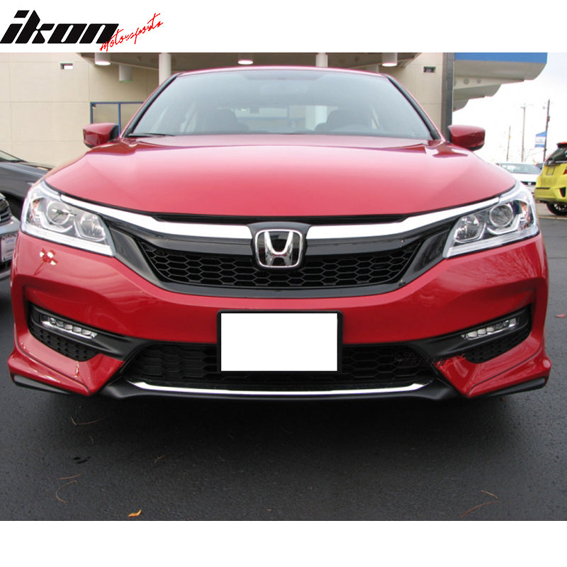 Front Lip Splitters Compatible With 2016-2017 Honda Accord Sedan