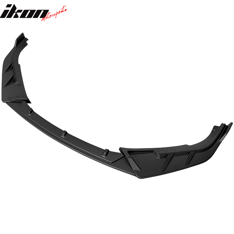 IKON MOTORSPORTS, Front Bumper Lip Compatible With 2021-2022 Honda Accord, IKON V3 Style PP 3PCS Front Protector Spoiler Splitter Kit