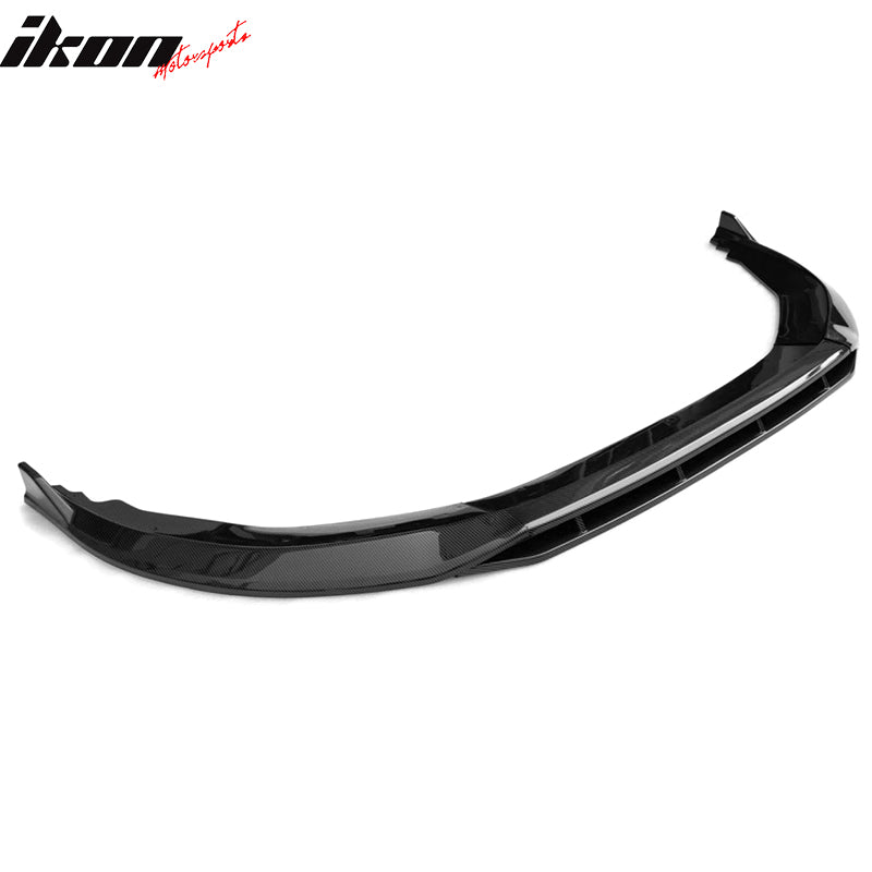 Fits 23-25 Honda Accord 11th Front Bumper Lip V1 4PC Chin Spoiler Black PP