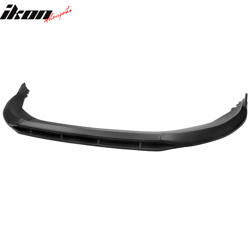 Fits 23-25 Honda Accord 11th Front Bumper Lip V1 4PC Chin Spoiler Black PP