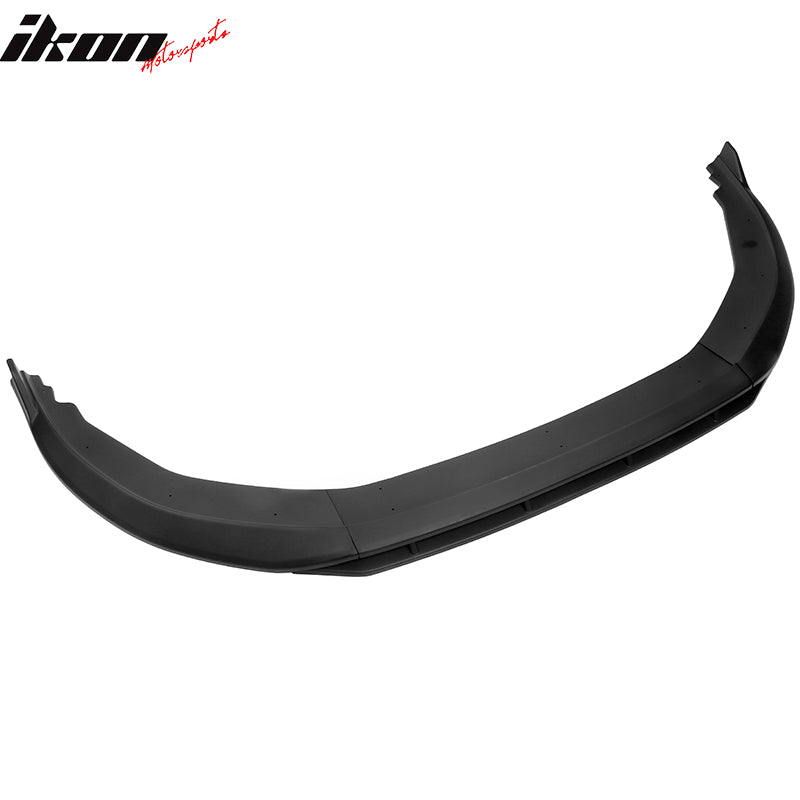 Fits 23-26 Honda Accord 11th IKON V1 Style Matte Black Front Bumper Lip PP 4PCS