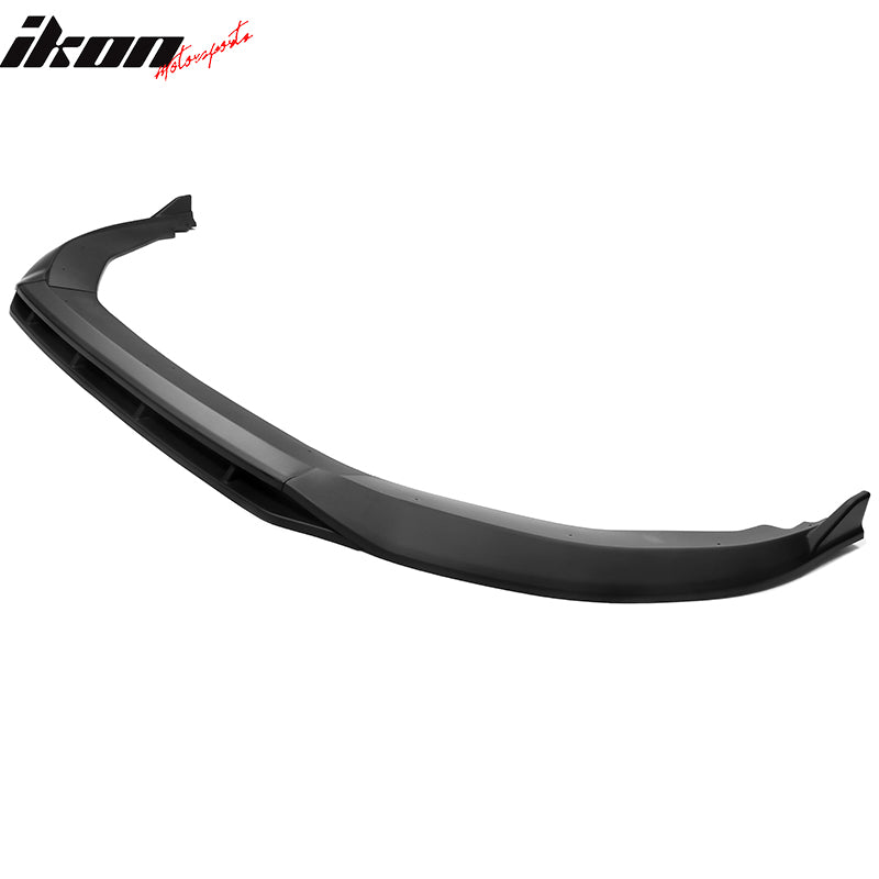 Fits 23-26 Honda Accord 11th IKON V1 Style Matte Black Front Bumper Lip PP 4PCS