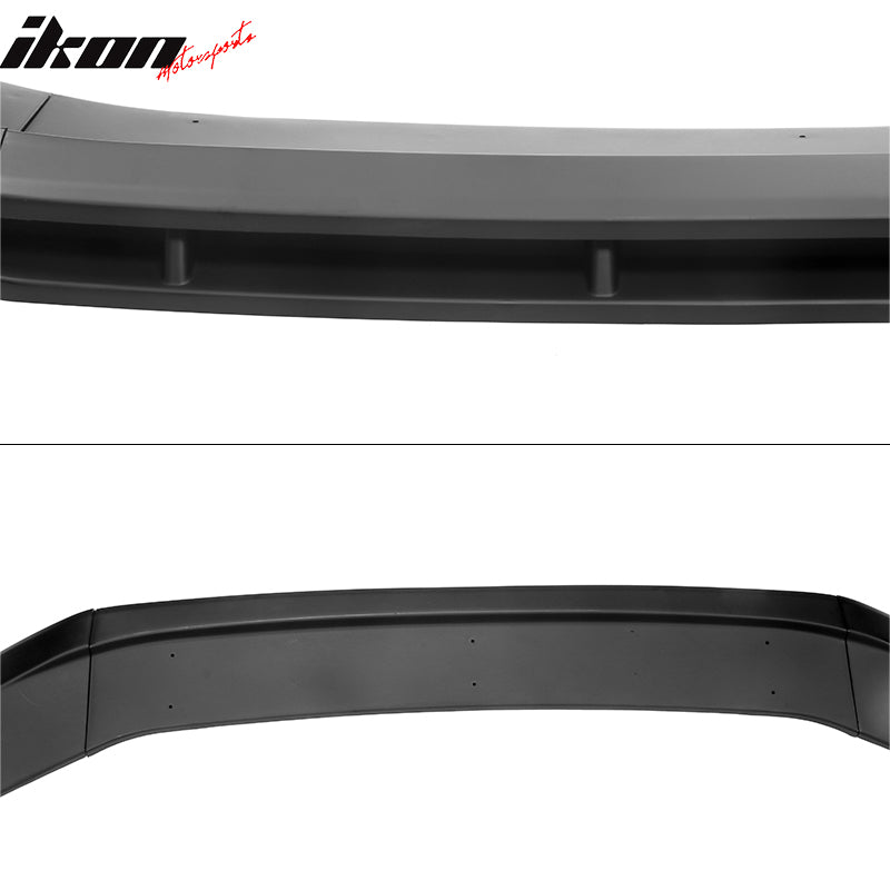 Fits 23-25 Honda Accord 11th IKON V1 Style Matte Black Front Bumper Lip PP 4PCS